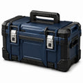 Caja de herramientas de plásticos y metal 45x30x25 cm azul